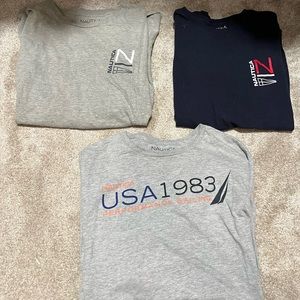 3 Nautica Long Sleeve t-shirts